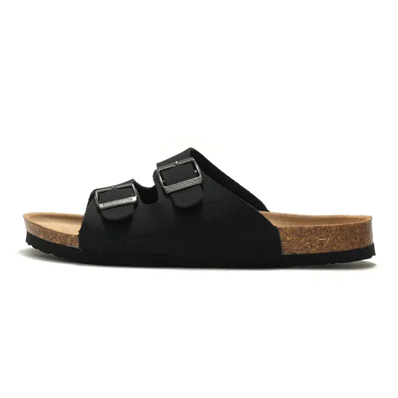 Men's cork sandals and women's beach sandals from Trendy Attic Store01, featuring open-toe design and casual slip-on style.