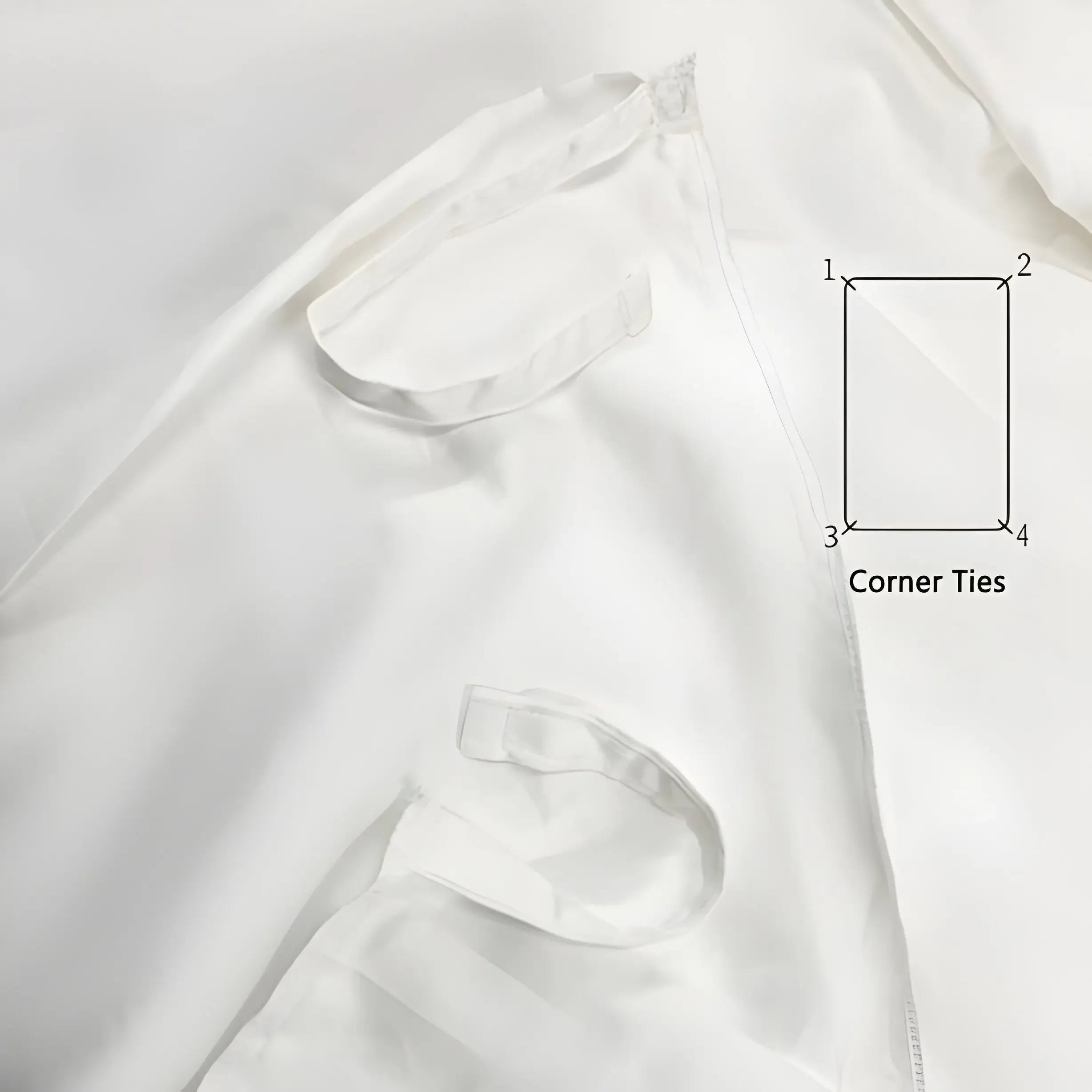 200TC Yarn Dyed Chambray Indigo Blue Triple Embroidery Duvet Cover Set - Plush Fashion Hub