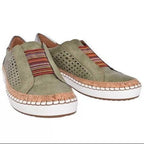 Large size casual women's canvas loafers by LadyShow.Store, European and American style, featuring comfortable slip-on design.