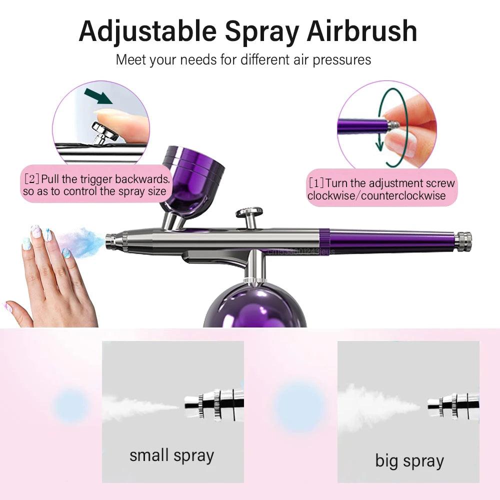 Professional Portable Airbrush Nail Kit with Compressor for Nail Art, Elevate your artistry with the Professional Portable Airbrush Nail Kit. Perfect for nail art, cake decorating, and crafts, this versatile kit features a rechargeableFacial cleanserPlush Fashions ShopPlush Fashion Shop