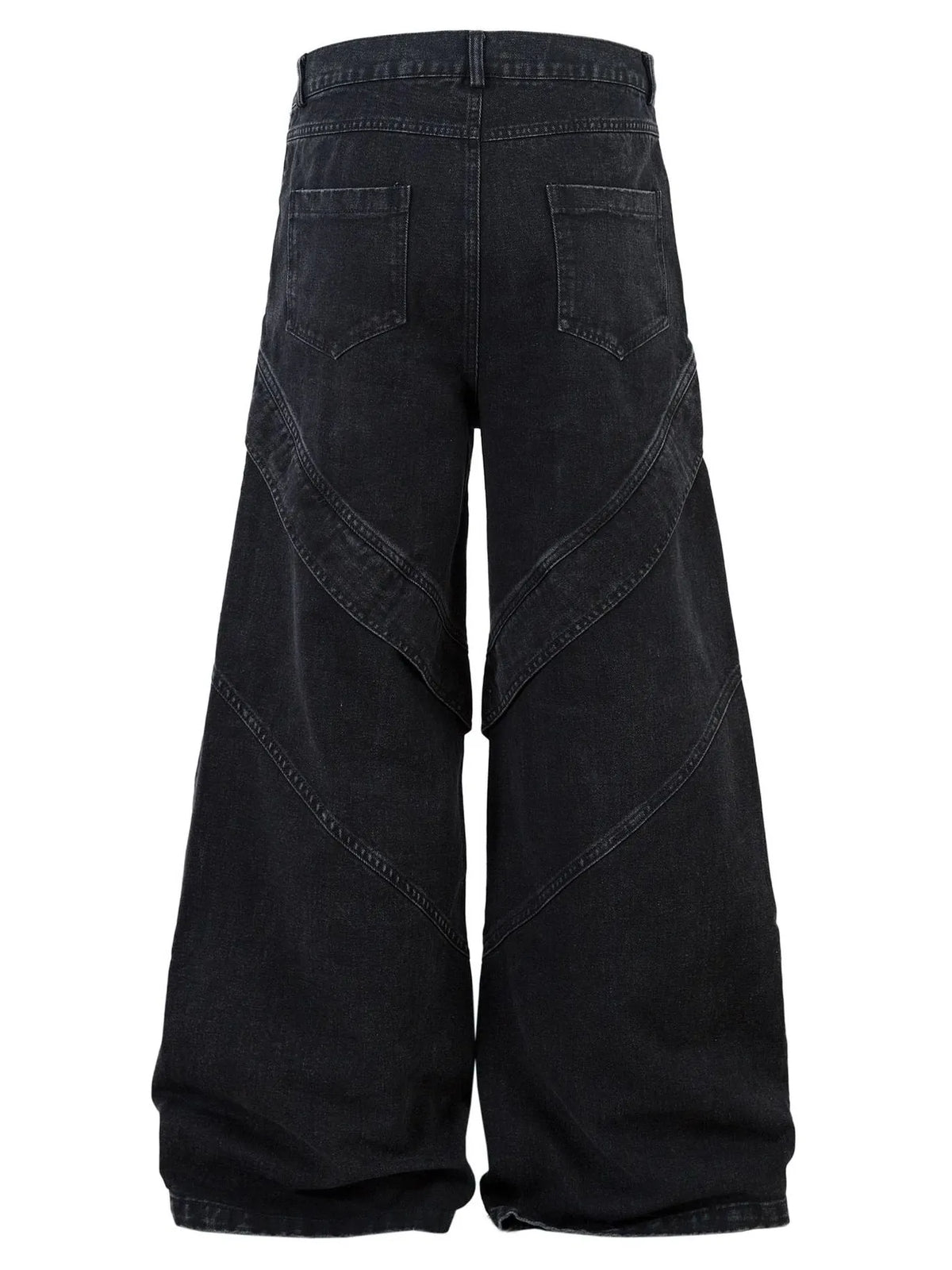 Men's wide-leg denim jeans by Plush Fashion Hub, showcasing classic blue denim with relaxed fit and stylish design.