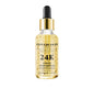 24K Golden Face Moisturizing Cream bottle with dropper, 30ml, luxury skincare.