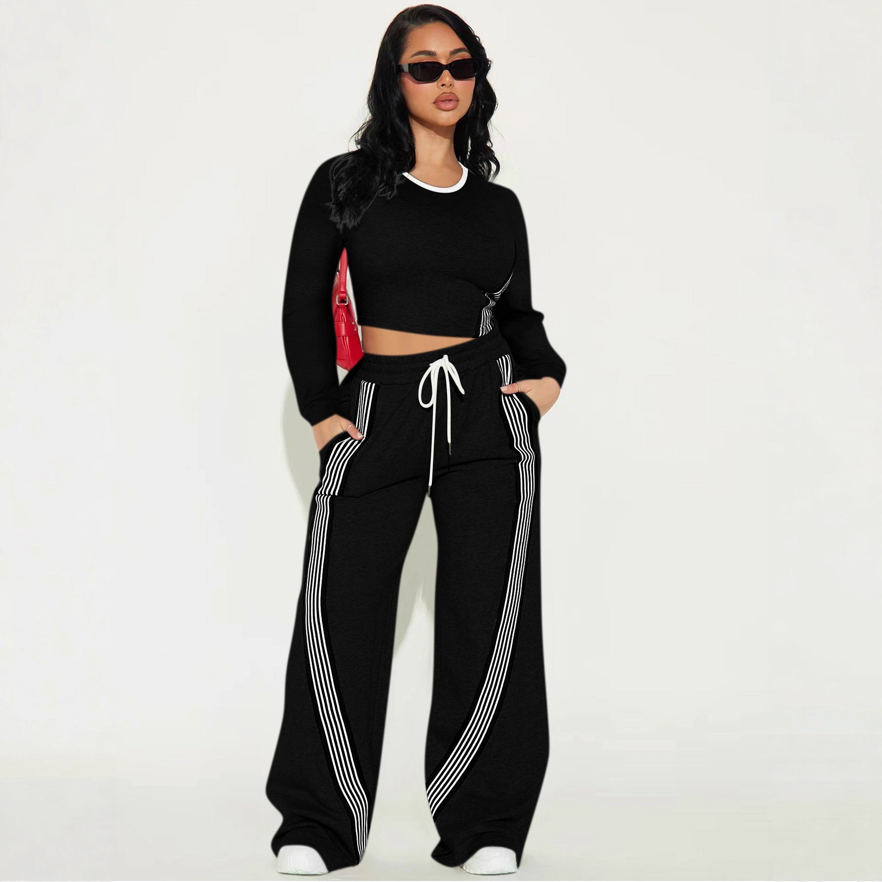 Relaxed Chic Striped Lounge Set