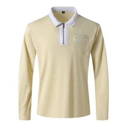 Men's Zip Up Casual Cotton Sports Shirts with Collar - 2024 Long SleevExperience style and comfort with our 2024 Autumn Mens Long Sleeve Zipper Polo Shirts! Unique design with zippered decorations, made from good quality cotton blend fShirtPlush Fashions ShopPlush Fashion Shop