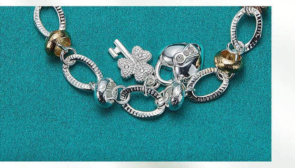 Silver Love Key Bracelet Female JewelryUnlock your style with our Silver Love Key Bracelet! Its retro, ethnic design is perfect for adding a touch of uniqueness to any outfit. The metal material ensures dJewelryPlush Fashions ShopPlush Fashion Shop