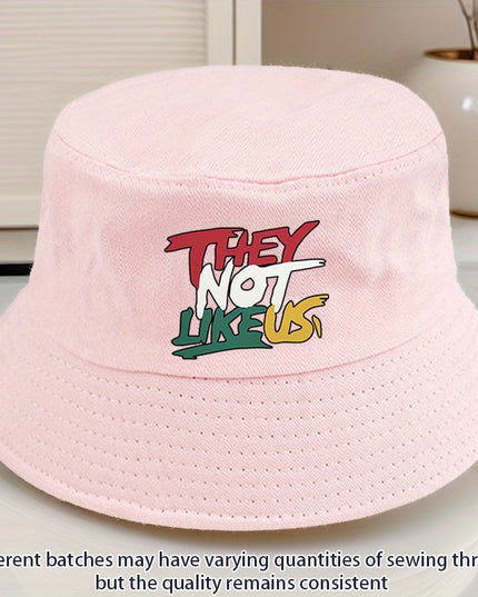 They Not Like Us" Printed Bucket Hat – - Plush Fashion Shop #