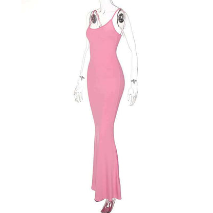 Women Spaghetti Strap Long Bodycon Party DressStay stylish and comfortable in our Spaghetti Strap Long Dress! With its unique design and variety of colors to choose from, you'll look beautiful and feel great. Ma0Plush Fashions ShopPlush Fashion Shop