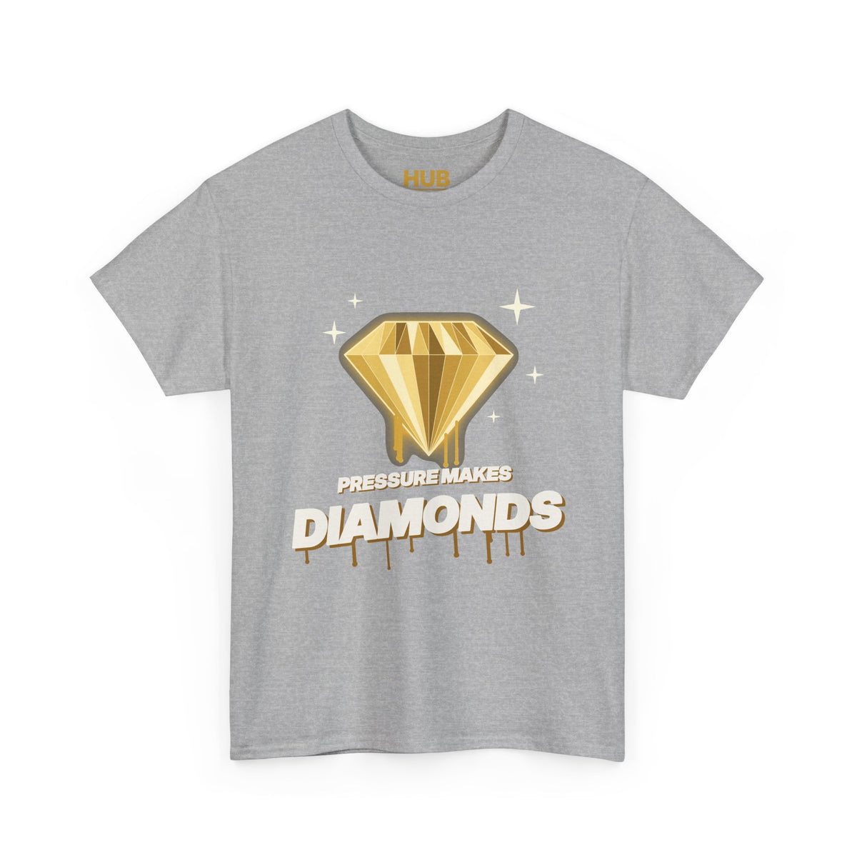 Pressure Makes Diamonds Tee – Black & Gold Streetwear
