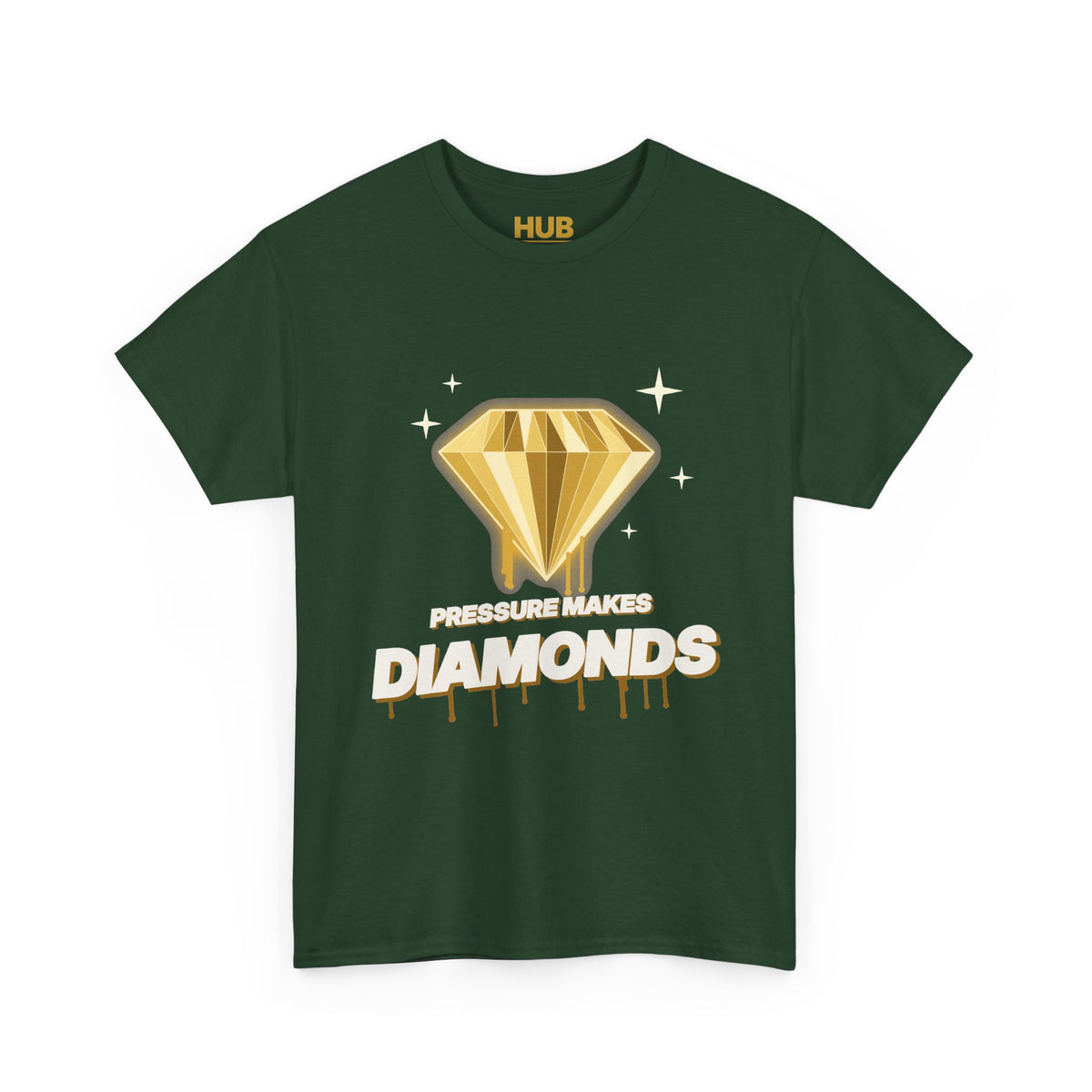 Pressure Makes Diamonds Tee – Black & Gold Streetwear