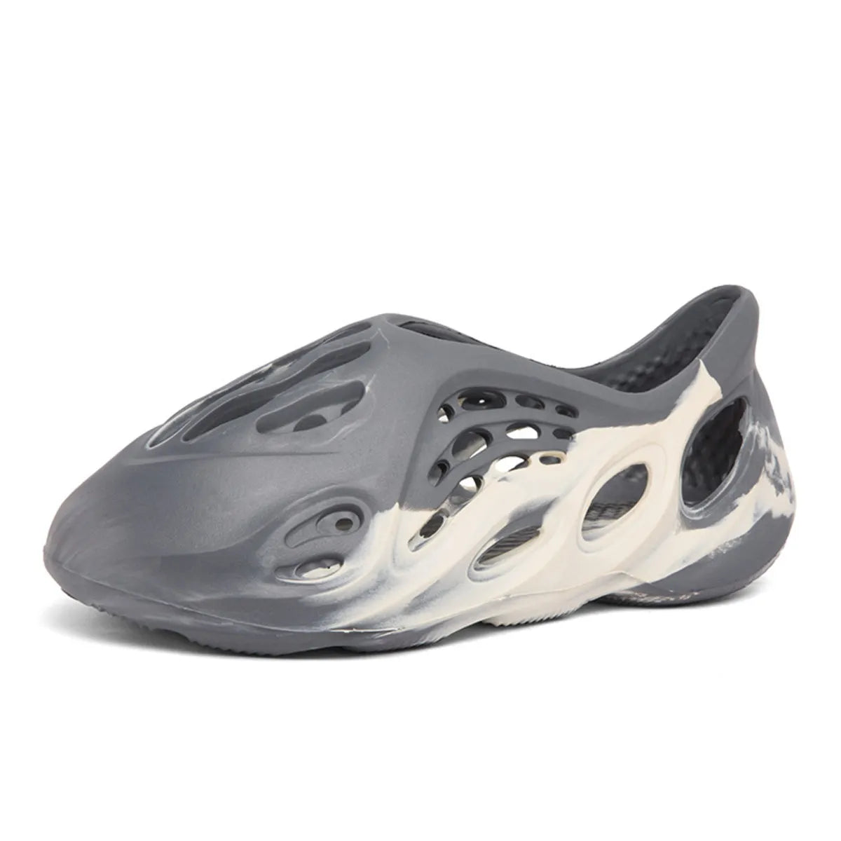 Plush Fashion Hub hollow-out flat sandals with open toe design and stylish cutouts for casual summer wear.