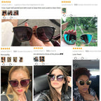 Black mirror cat eye sunglasses for women by Plush Fashion Hub, stylish eyeWear with a bold, fashionable design.