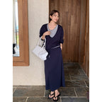 Cozy Chic Faux Two-Piece Hoodie and Drawstring Skirt Set