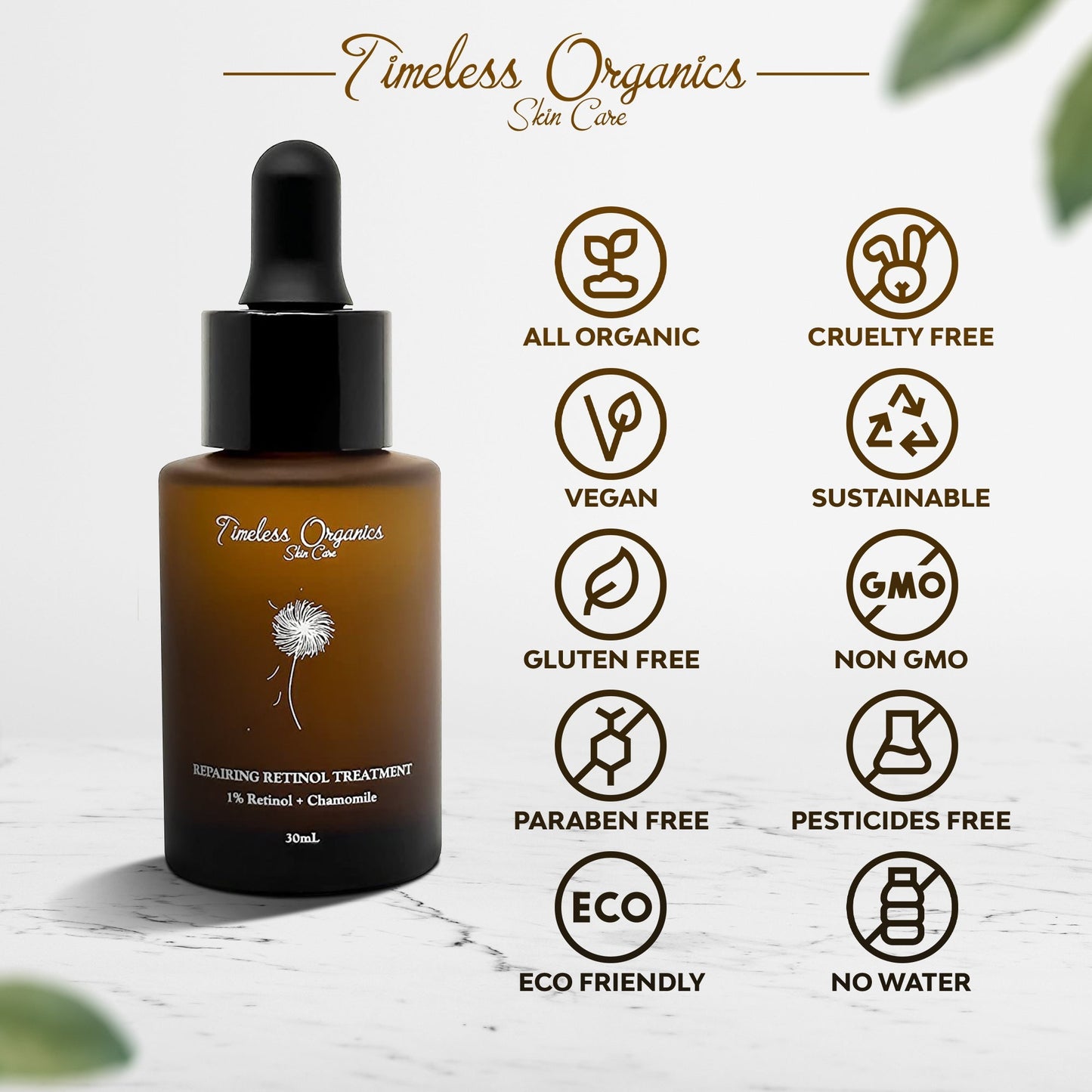 Repairing Retinol Treatment Timeless Organics Skin Care