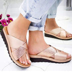 Women's solid color beach slippers and summer outdoor sandals by LadyShow.Store, featuring a comfortable toe design.