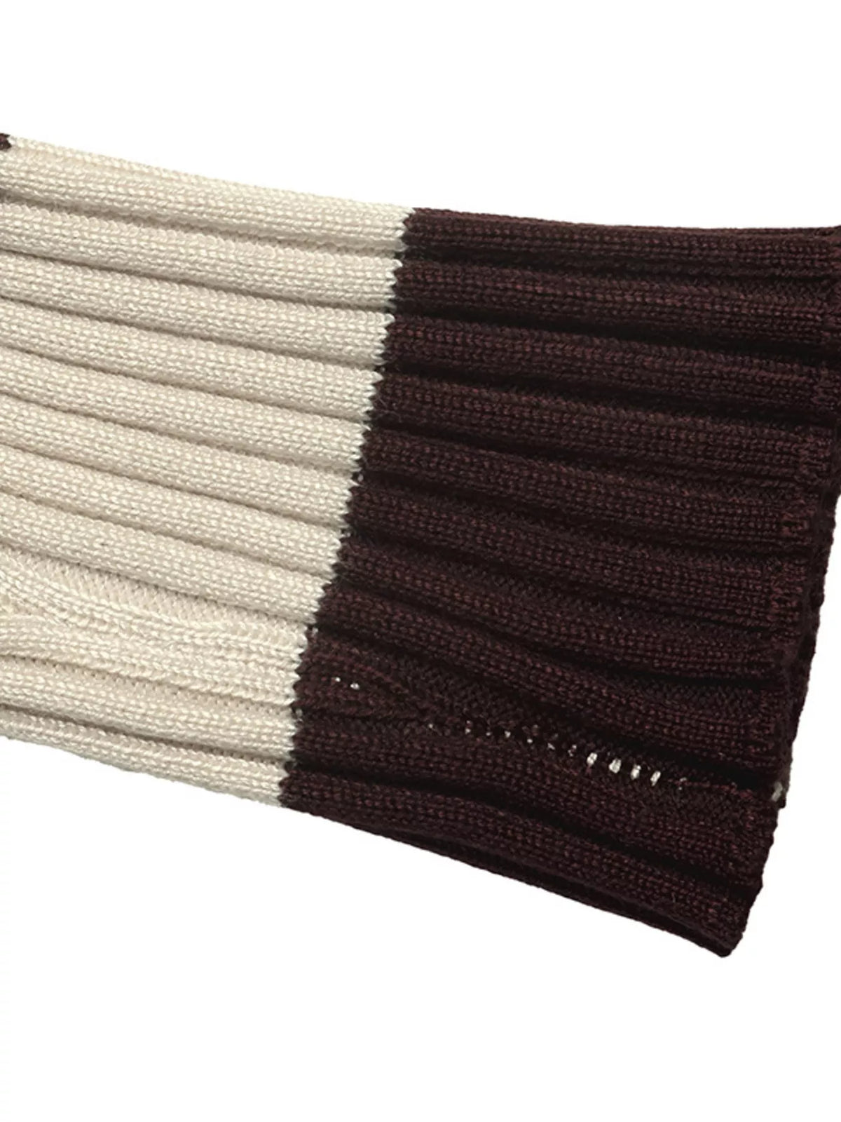 Striped ribbed knit long sleeve sweater shirt by Plush Fashion Hub, featuring a fitted design and cozy knit fabric.
