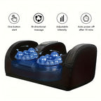 Trendy Attic Store01 Nuvrek Foot Massager for circulation, relaxation, and heat therapy showing a close-up of the device on a foot