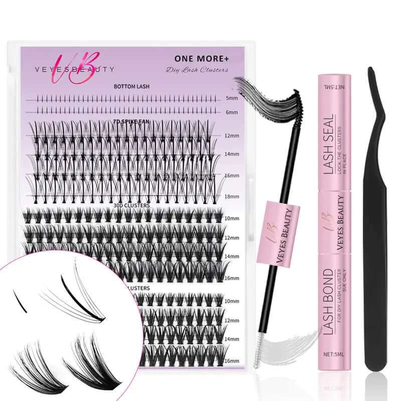 Veyesbeauty Clusters ONE MORE+ DIY Lash | Bottom Lash | 7D 20D ClusterEnhance your eye makeup game with Vole beats Clusters ONE MORE+ DIY Lash. Made with high-quality materials, these 7D and 20D cluster lashes give you a fuller, customLashesPlush Fashions ShopPlush Fashion Shop