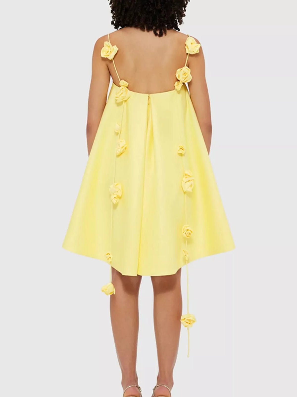 Floral strap mini A-line dress from Plush Fashion Hub featuring a sleeveless design and vibrant floral print.
