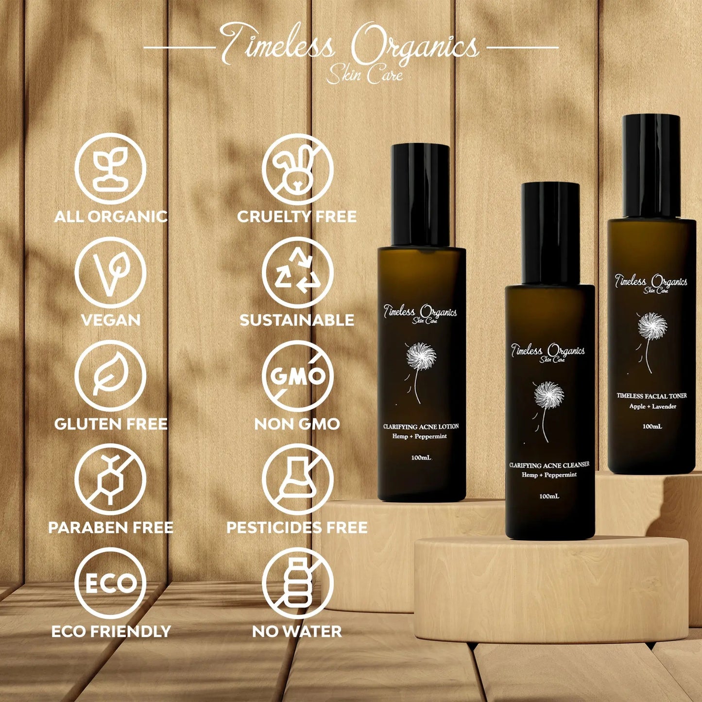 3-Step Acne System Timeless Organics Skin Care