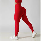 FitiqueFit 3-piece seamless yoga set with jacket, sports bra, and leggings, perfect for activewear and workout sessions.