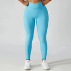 FitiqueFit 3-piece seamless yoga set with jacket, sports bra, and leggings, designed for comfortable activewear and flexible movement.