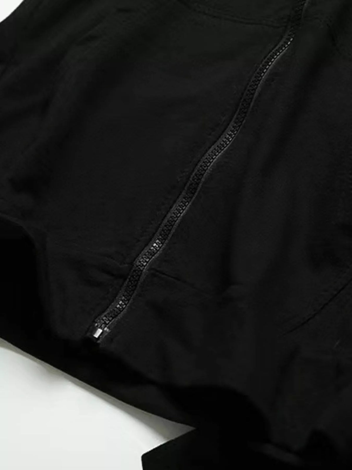 Plus size men's zip-up hoodie by Plush Fashion Hub, featuring short sleeves and a front zipper for casual comfort.