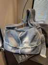 Raw Hem Gradient Crossbody Bag For womenUpgrade your style with the Raw Hem Gradient Crossbody Bag! This Large-sized bag is made from high-quality denim, giving it a trendy and chic look. Carry all your esHandbagPlush Fashion ShopPlush Fashion ShopRaw Hem Gradient Crossbody Bag