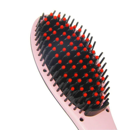 Paddle Brush Hair Straightener - Plush Fashions Shop 