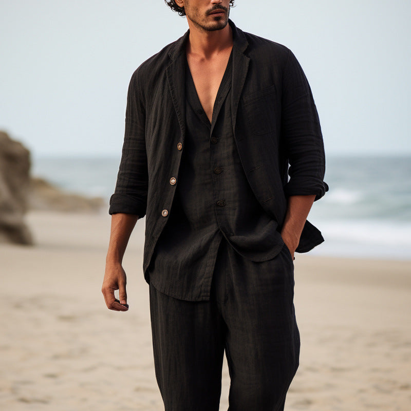 Eprolo two-piece lounge set in sage with a relaxed top, perfect for comfortable casual wear.