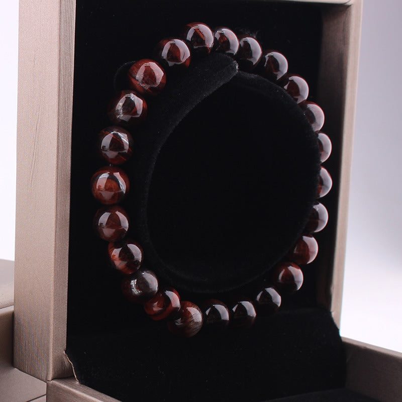 Vintage Style  8mm Red Tiger Eye BraceletElevate your energy and style with our Vintage Style 8mm Red Tiger Eye Bracelet. Made with agate and featuring a geometric shape, this unisex bracelet is perfect forBracletPlush Fashion ShopPlush Fashion Shop