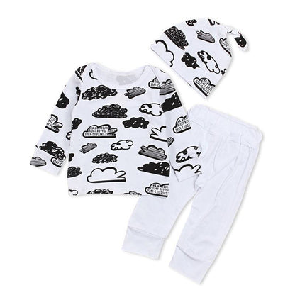 Three-piece children's clothingDress your little one in style with our Three-piece Children's Clothing set. This European and American style pants suit includes a gift box with three clothing setsBaby clothsPlush Fashions ShopPlush Fashion Shop