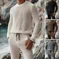 Women's Essential Ribbed Long Sleeve Knit Lounge Set