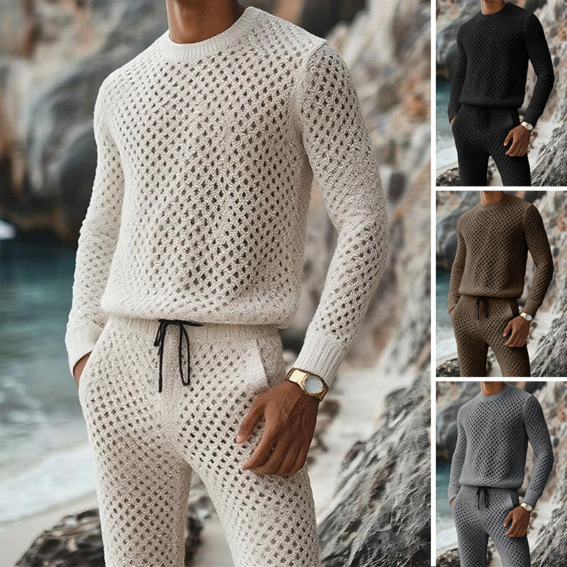Women's ribbed long sleeve knit lounge top from Plush Fashion Hub, featuring a comfortable, fitted design in soft ribbed fabric.