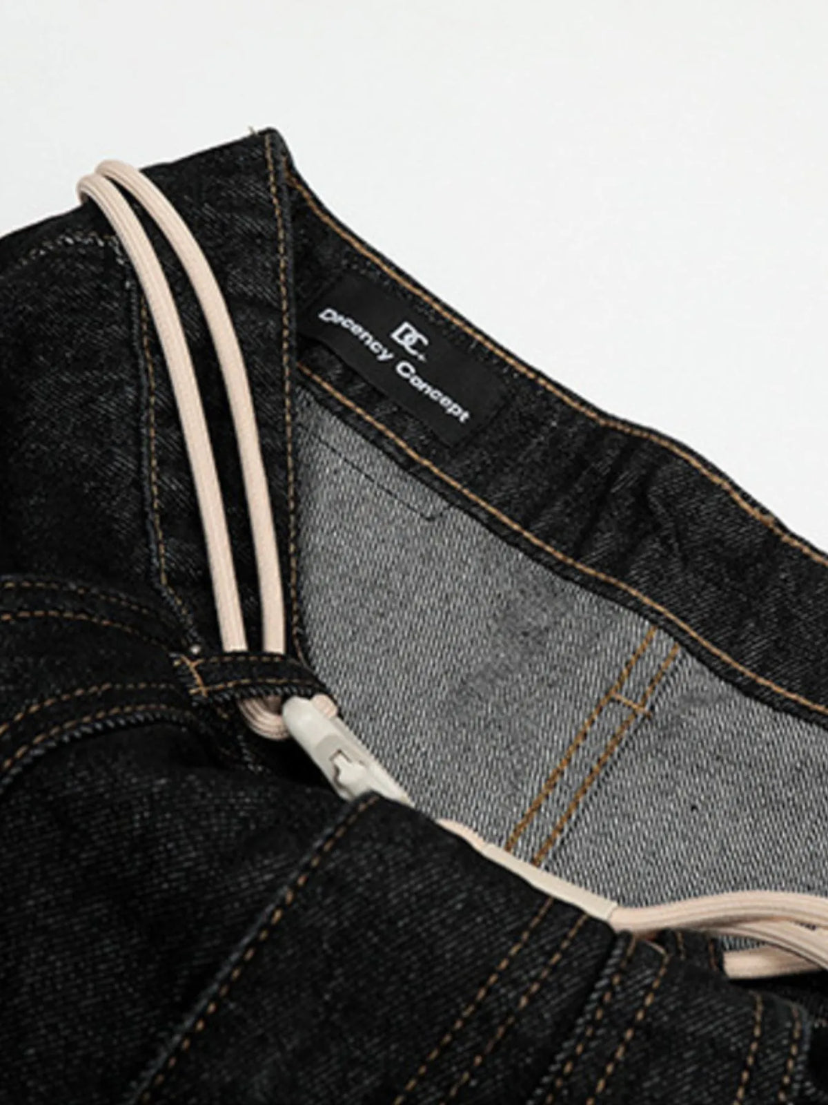 Men's high-waisted, wide-leg jeans by Plush Fashion Hub, showing the relaxed fit and classic denim style.