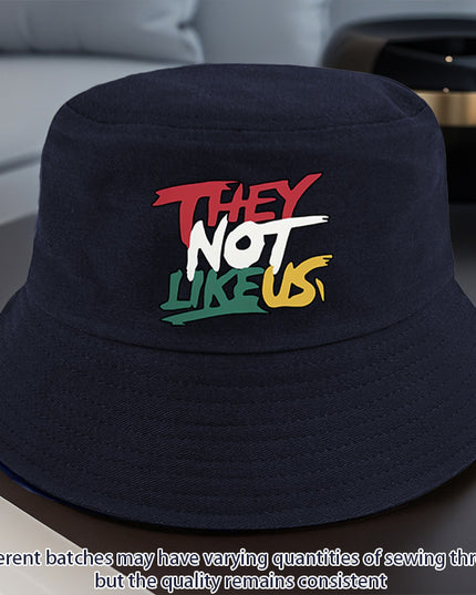 They Not Like Us" Printed Bucket Hat – - Plush Fashion Shop #