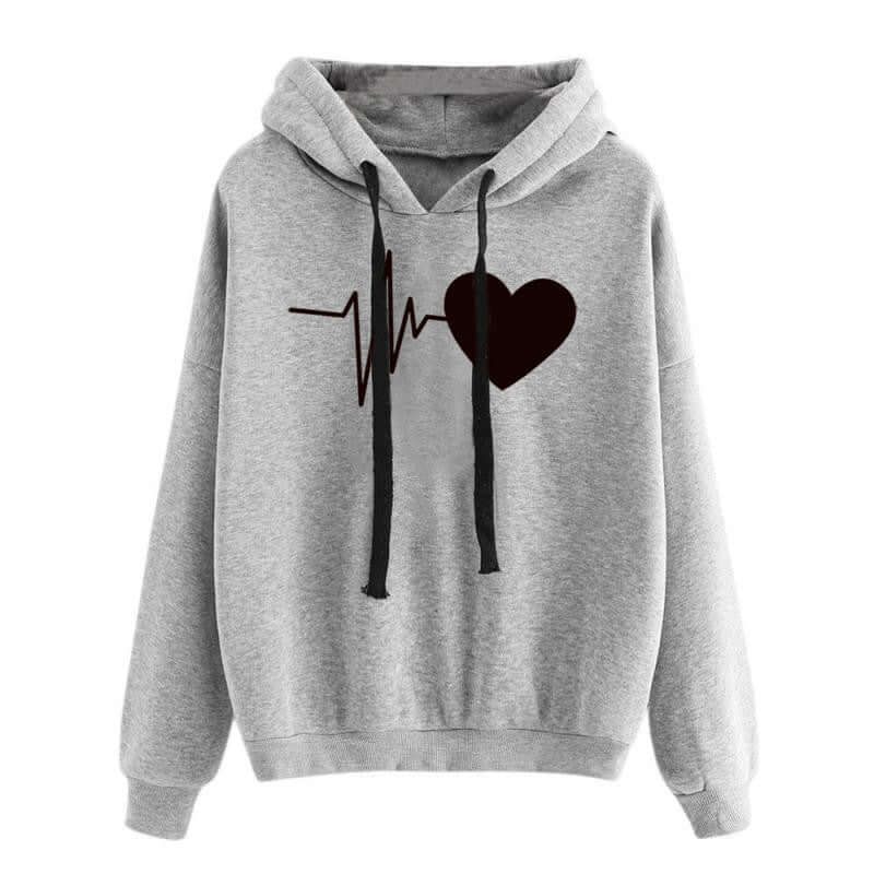 Heart Print Streetwear Hoodies Women Sweatshirt Spring Autumn Long SleExperience comfort and style with our Heart Print Streetwear Hoodies for women! The unique design is sure to turn heads, while the good quality material provides ultSweatshirtPlush Fashions ShopPlush Fashion Shop