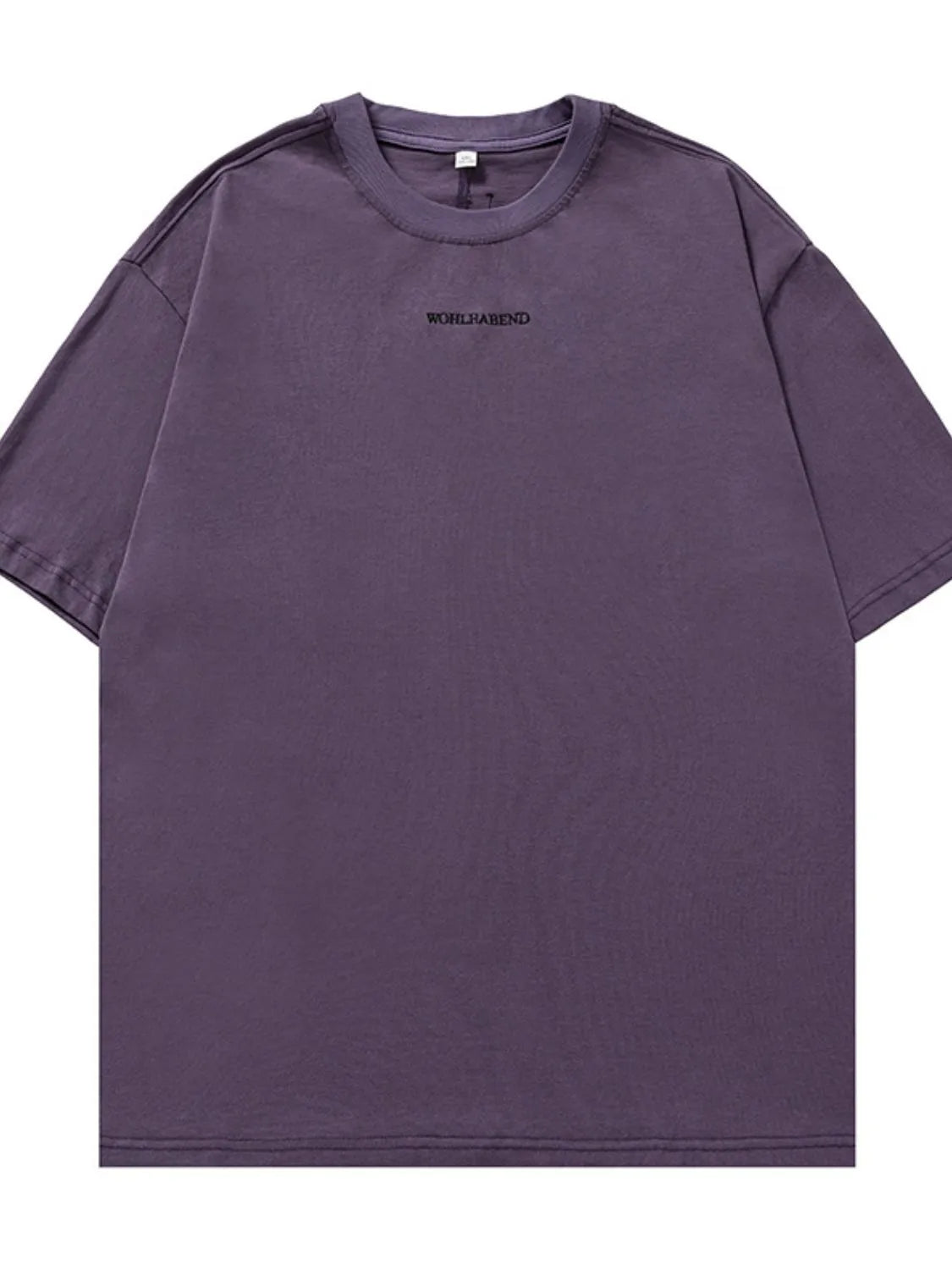 Men's white T-shirt with a letter back design, round neck, half sleeves, from Trendsi men's T-shirt collection.