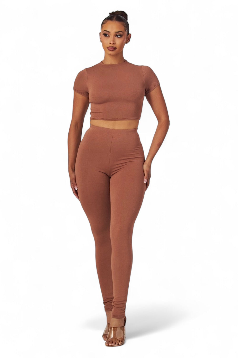 Jovie Crop Top & Skinny Leg Set The House of Stylez