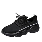 LadyShow.Store breathable woven mesh sneakers for running, featuring lightweight design and comfortable dad shoe style.