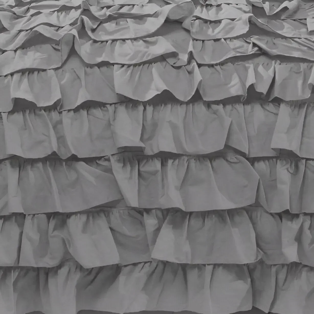400TC Sateen Solid Cotton Waterfall Ruffle Duvet Cover Set - Plush Fashion Hub