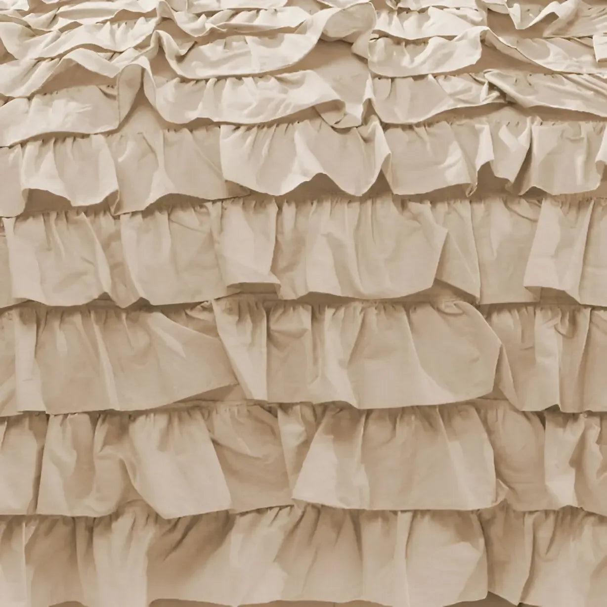400TC Sateen Solid Cotton Waterfall Ruffle Duvet Cover Set - Plush Fashion Hub