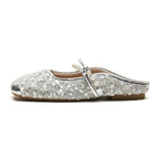 Pearl Embellished Minimalist Slide Sandals