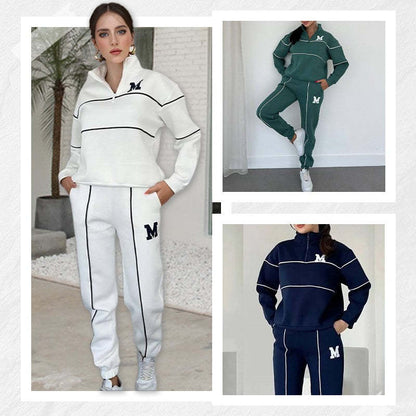 Women's Fashion  Piece Lounge Hoodless Pullover  Sweatsuit Sets With Pockets - Plush Fashion Shop #