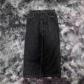 Eprolo retro washed wide-leg denim jeans showing a relaxed fit with faded wash and classic five-pocket design.