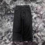 Eprolo retro washed wide-leg denim jeans showing a relaxed fit with faded wash and classic five-pocket design.