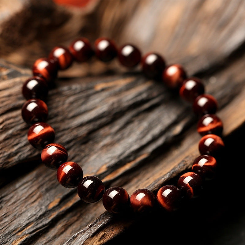 Vintage Style  8mm Red Tiger Eye BraceletElevate your energy and style with our Vintage Style 8mm Red Tiger Eye Bracelet. Made with agate and featuring a geometric shape, this unisex bracelet is perfect forBracletPlush Fashion ShopPlush Fashion Shop