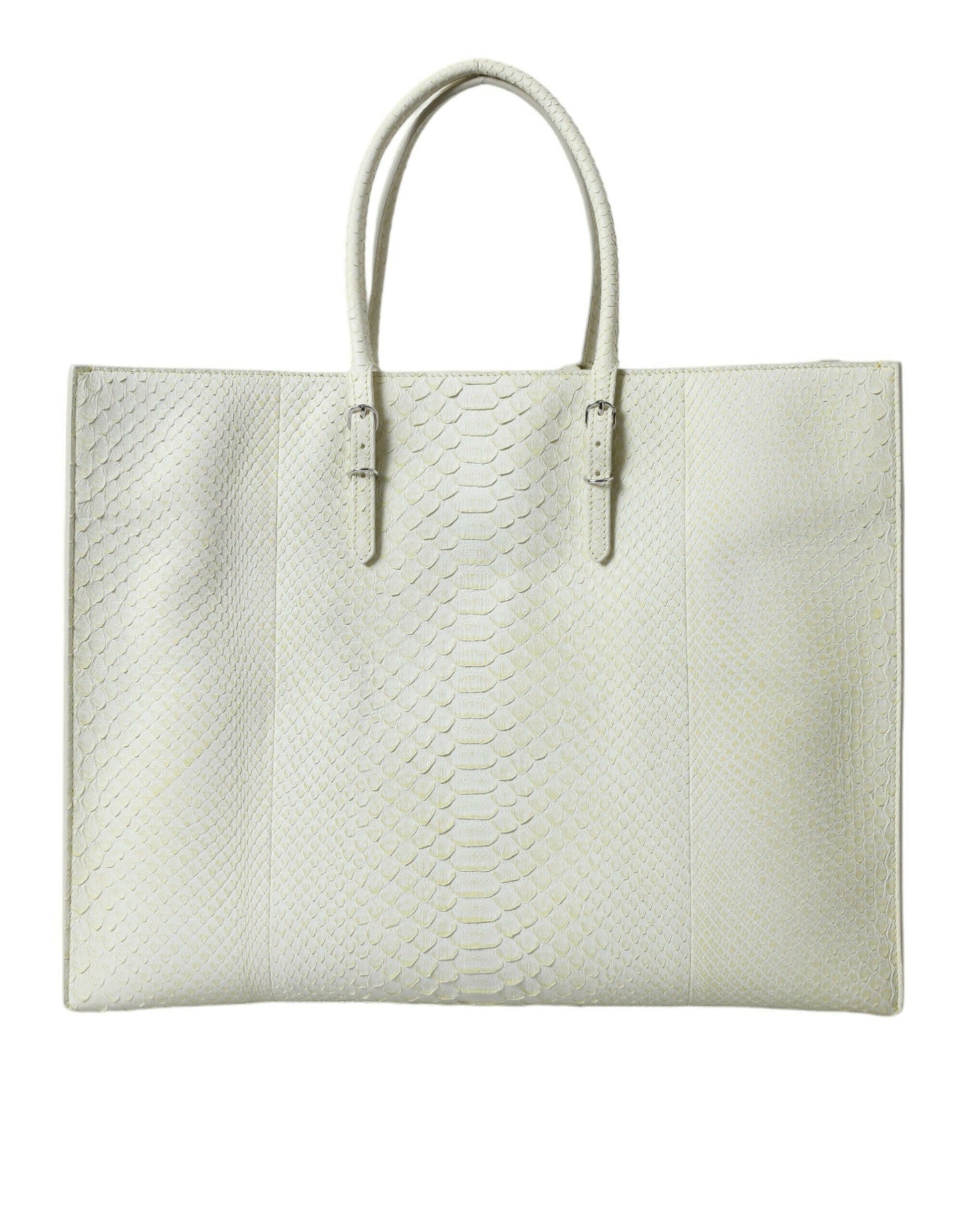 Balenciaga White Yellow Exotic Skin Leather Shopping Tote PAPIER Bag MaraFormigone