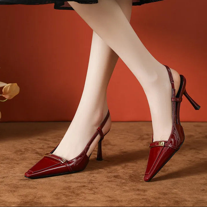 Elena Pointed Toe Slingback Pumps