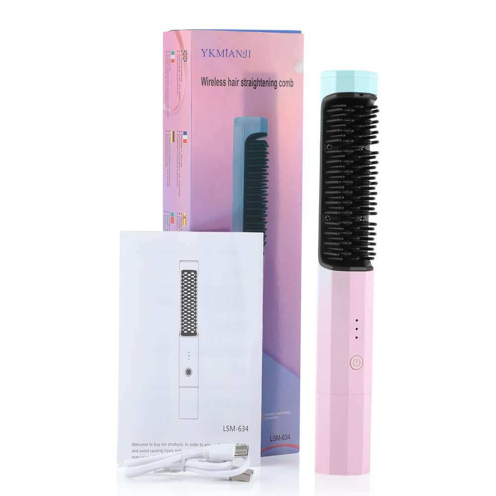 Straightening Comb Rechargeable Hair Wireless StraightenerSay goodbye to messy hair, frizz, and heat damage with our Rechargeable Hair Wireless Straightener! With 30 seconds of rapid heating and gentle temperature options, Beauty & HealthPlush Fashions ShopPlush Fashion Shop