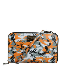 Dolce & Gabbana Multicolor Camouflage Leather Purse Cross Body Bag MaraFormigone